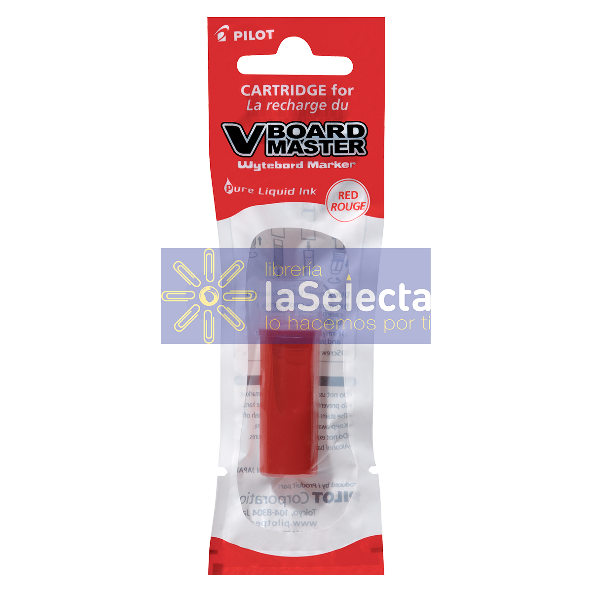 CARTUCHO DE RECARGA ROJO V BOARD MASTER PILOT